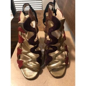 Multicolor heels with box!